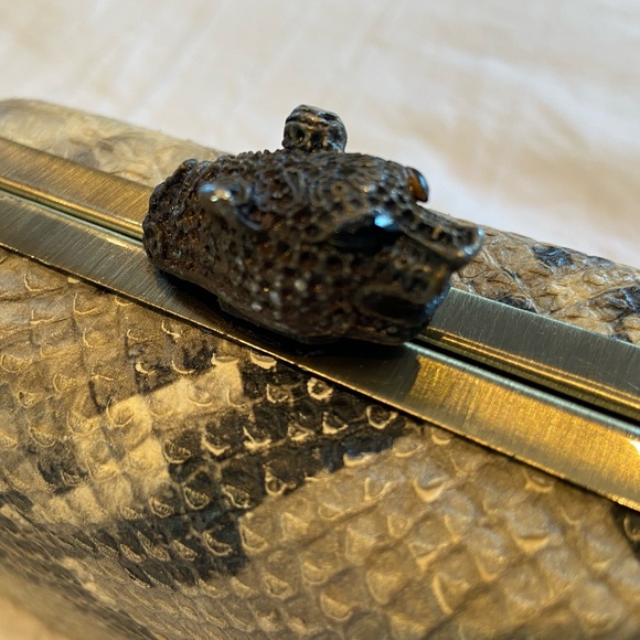 House of Harlow Snakeskin Clutch - Picture 3 of 4